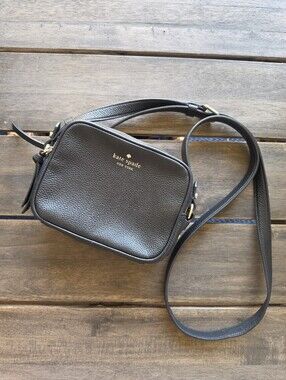NWOT Black pebbled leather Kate Spade Mulberry Street Pyper crossbody bag